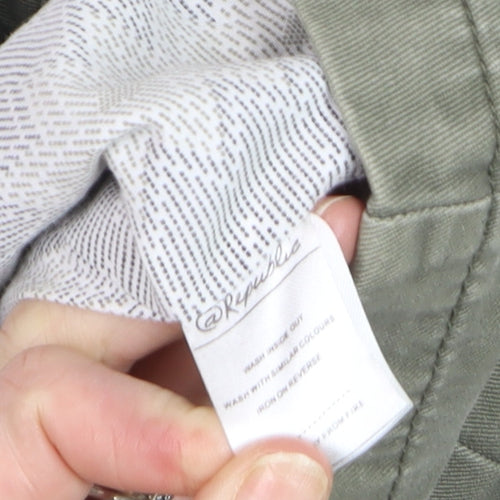 @Republic Men's Green Cotton Hooded Parka Jacket M