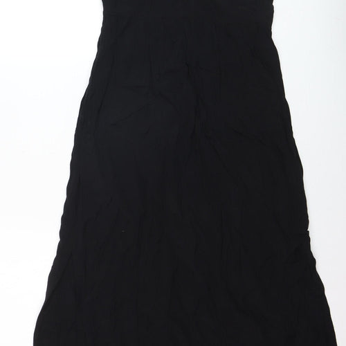 Something Else by Natalie Wood Women's Black Size 8 Midi Slip Dress