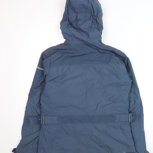 Helly Hansen Women's Blue Waterproof Ski Jacket Size M Hooded Windproof
