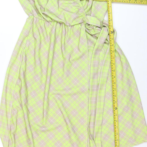 Pink Clove Women’s Multicoloured Off Shoulder Wrap Dress Size 16