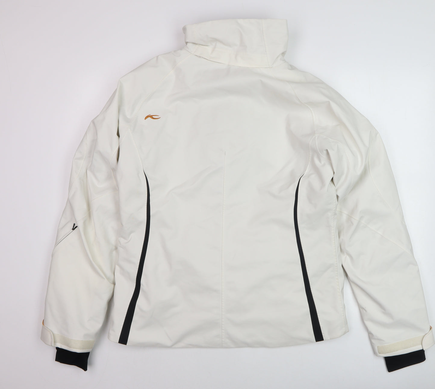 KJUS Womens White Size 12 Ski Jacket Full Zip Waterproof Winter Coat