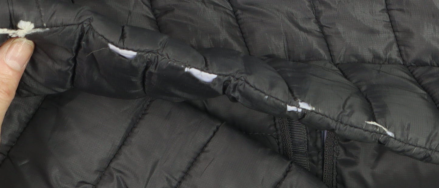 Jack Wolfskin Women's Grey Size 10 Puffer Hooded Jacket