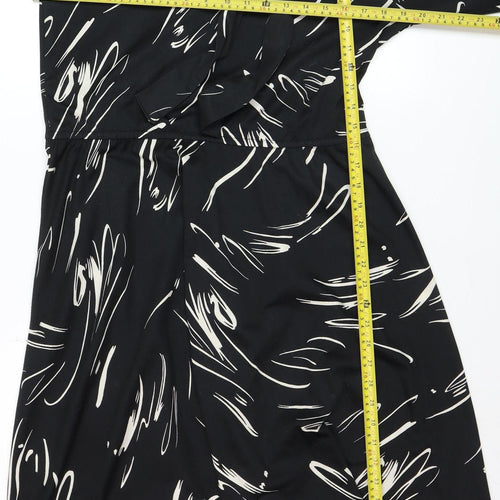 Marks and Spencer Women’s Black Abstract Shirt Dress Size 14