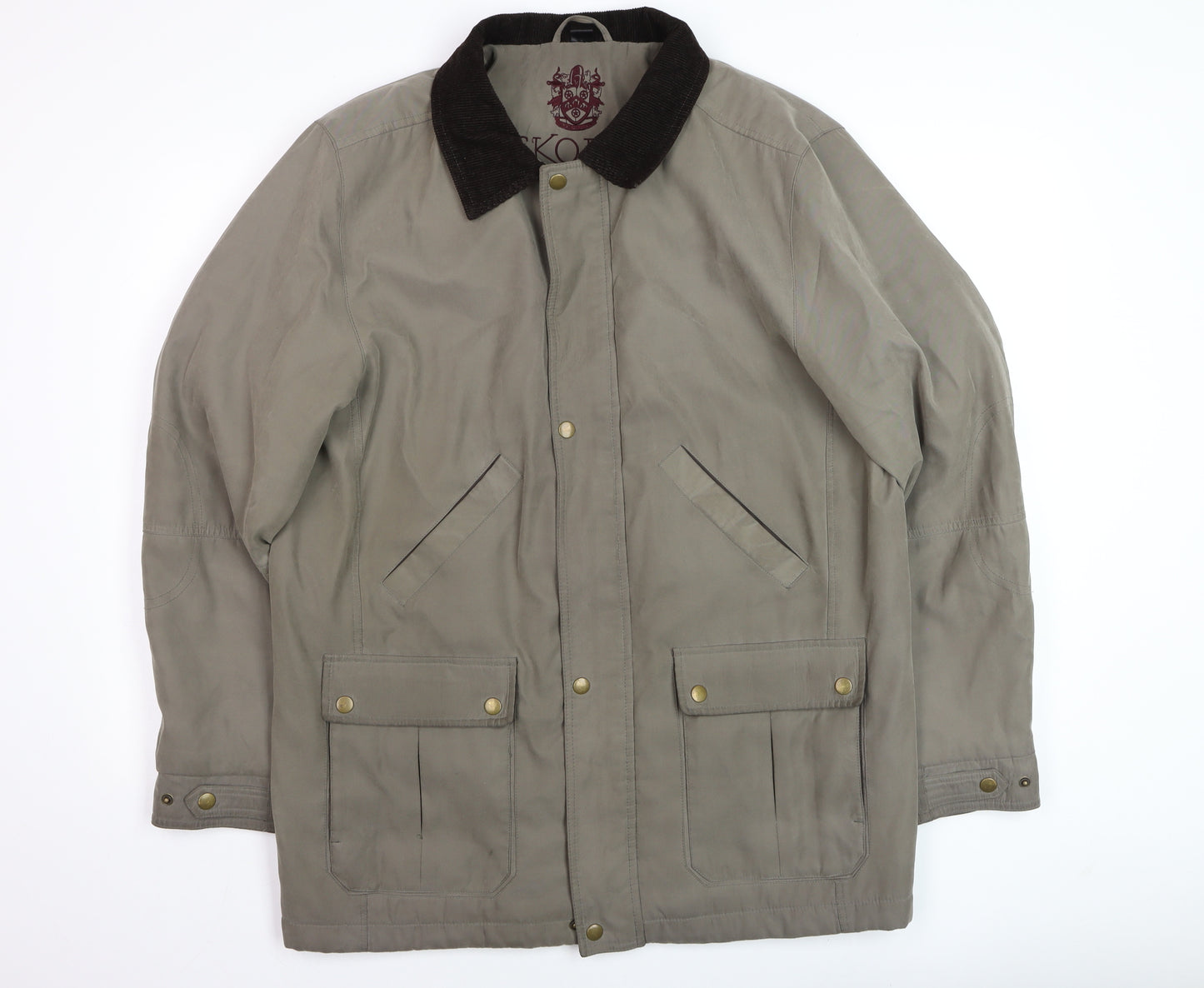 Skopes Men's Green Coniston Field Jacket M Mid-Length Polyester Twill