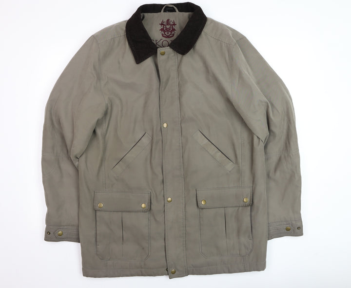 Skopes Men's Green Coniston Field Jacket M Mid-Length Polyester Twill