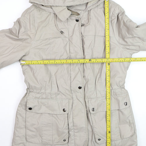 Marks and Spencer Women’s Beige Hooded Parka Jacket Size 14
