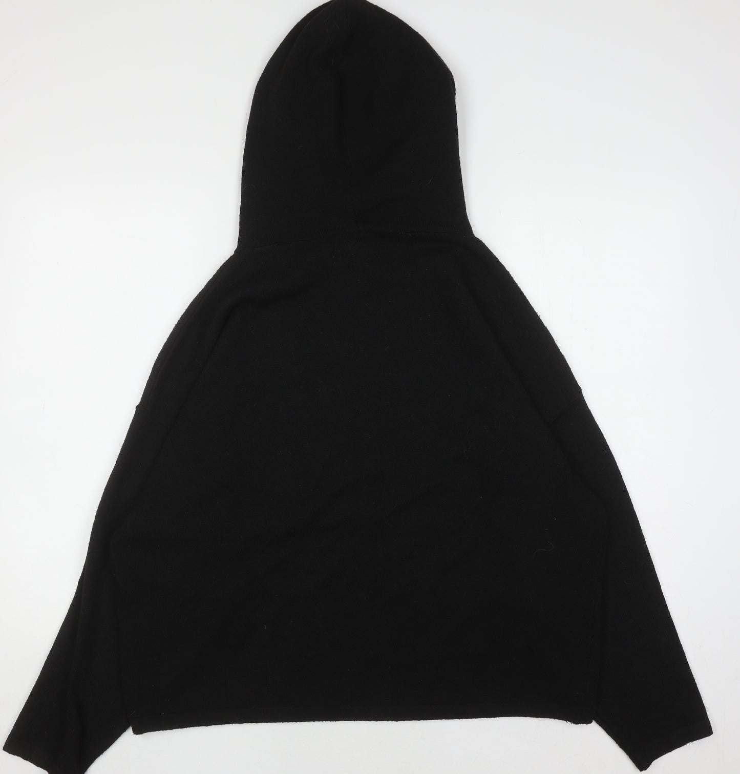 Jack Wills Womens Black UK 12 Pullover Hoodie 97% Polyester