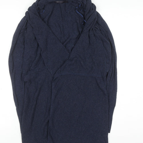 Marks and Spencer Womens Blue Knit Long Sleeve Cardigan Size S