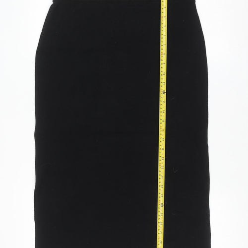 Lands' End Women's Black Knit Midi Pencil Skirt Size M