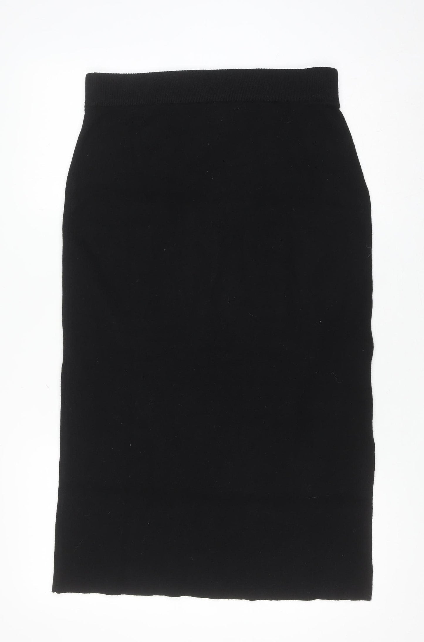 Lands' End Women's Black Knit Midi Pencil Skirt Size M