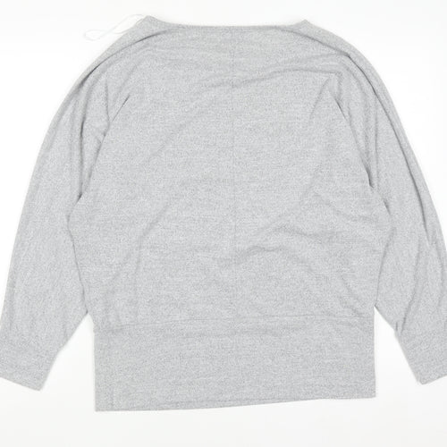 Apricot Womens Grey Knit Relaxed Pullover Jumper Size M