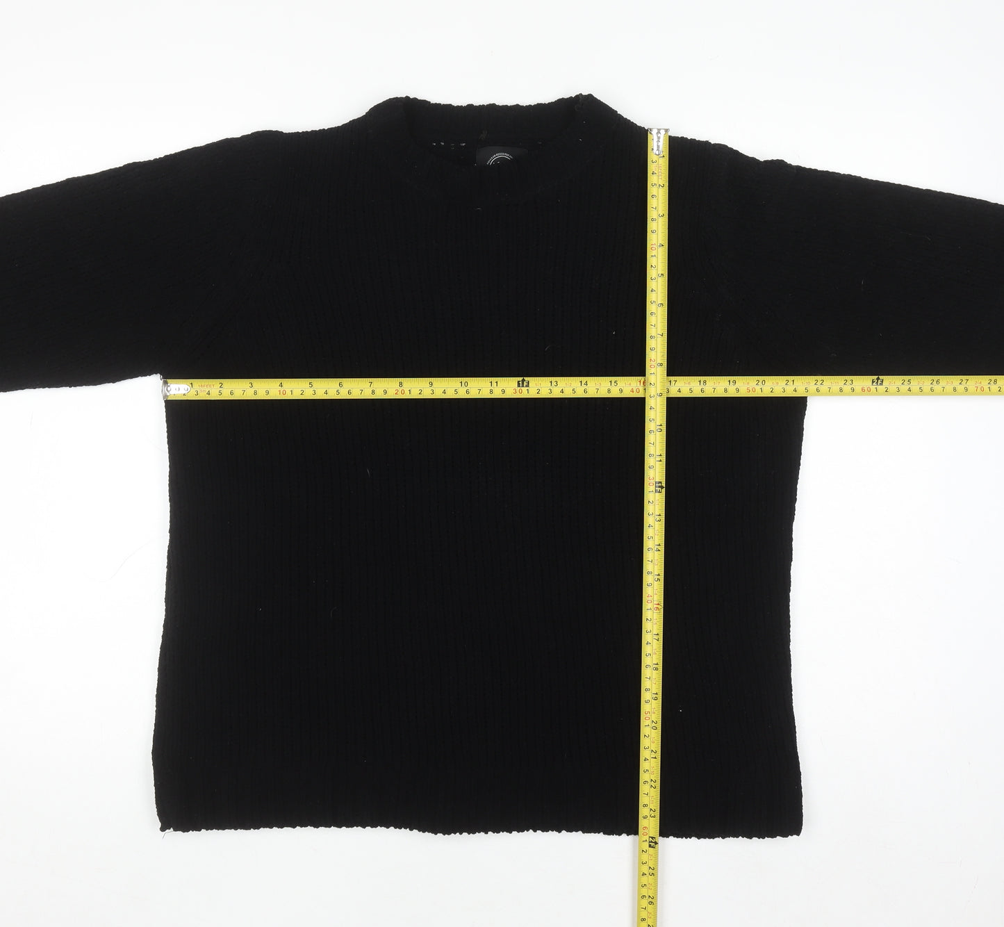 Ridge & Co Womens Black Knit Pullover Jumper Size 10