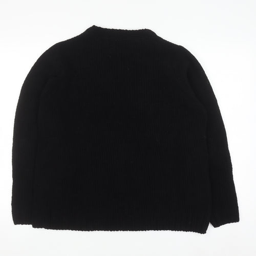 Ridge & Co Womens Black Knit Pullover Jumper Size 10
