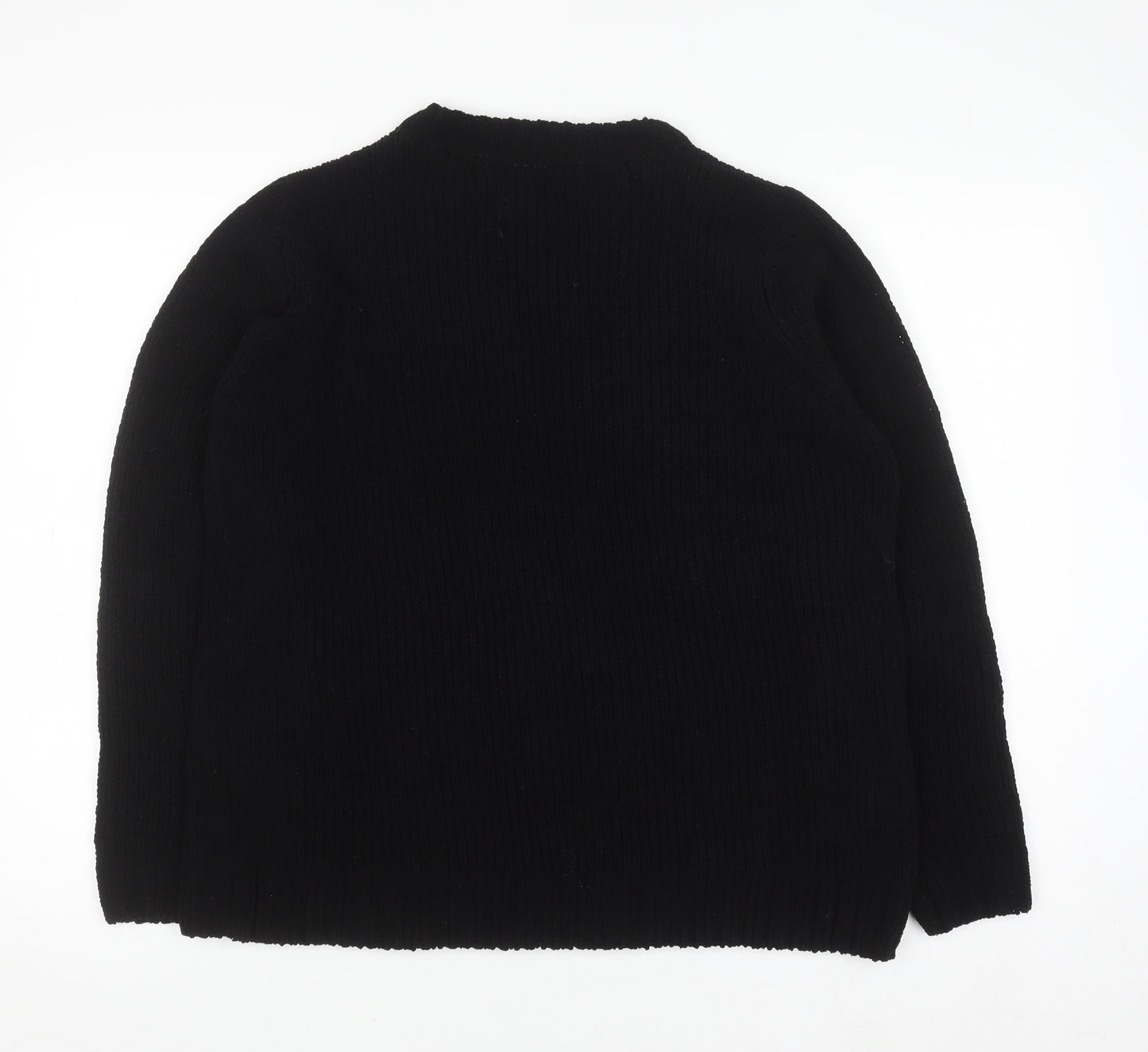 Ridge & Co Womens Black Knit Pullover Jumper Size 10