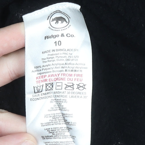 Ridge & Co Womens Black Knit Pullover Jumper Size 10