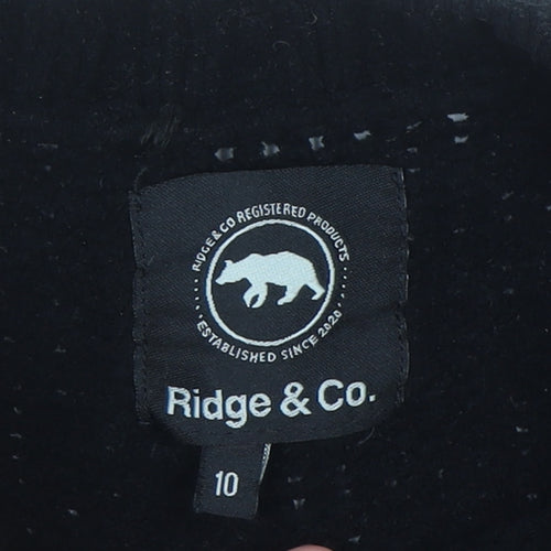 Ridge & Co Womens Black Knit Pullover Jumper Size 10