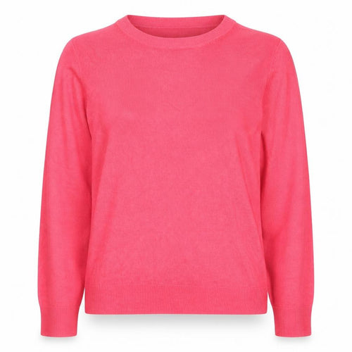 Marks and Spencer Womens Pink Size 12 Crew Neck Acrylic Jumper