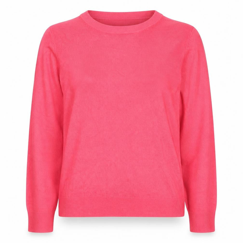 Marks and Spencer Womens Pink Size 12 Crew Neck Acrylic Jumper
