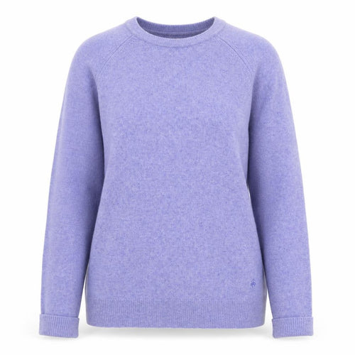 Brooks Brothers Women's Purple Lambswool Crew Neck Jumper Size M