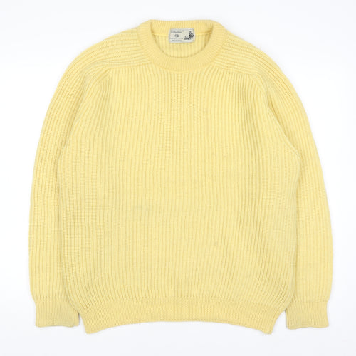 Marks and Spencer St Michael Yellow Wool Chunky Knit Women’s Jumper Medium