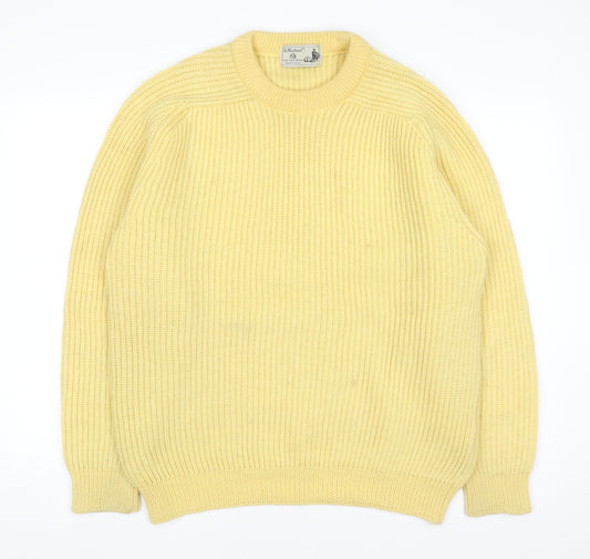 Marks and Spencer St Michael Yellow Wool Chunky Knit Women’s Jumper Medium