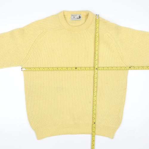 Marks and Spencer St Michael Yellow Wool Chunky Knit Women’s Jumper Medium