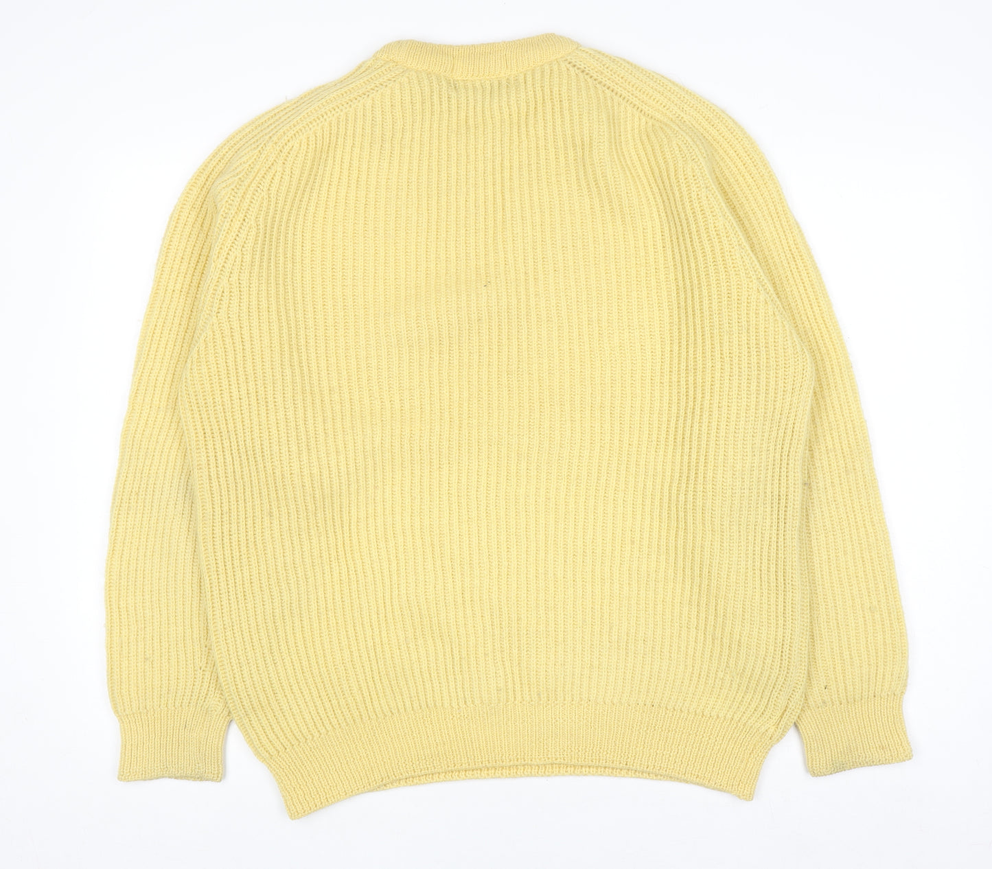 Marks and Spencer St Michael Yellow Wool Chunky Knit Women’s Jumper Medium