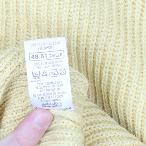 Marks and Spencer St Michael Yellow Wool Chunky Knit Women’s Jumper Medium