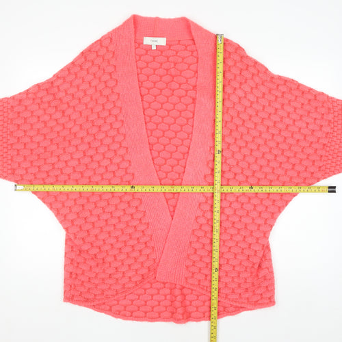 Next Women Pink Chunky Knit Open Cardigan S Relaxed Fit