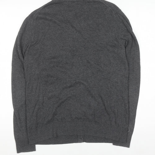 Gap Women's Grey V-Neck Cardigan Jumper Knit Size L