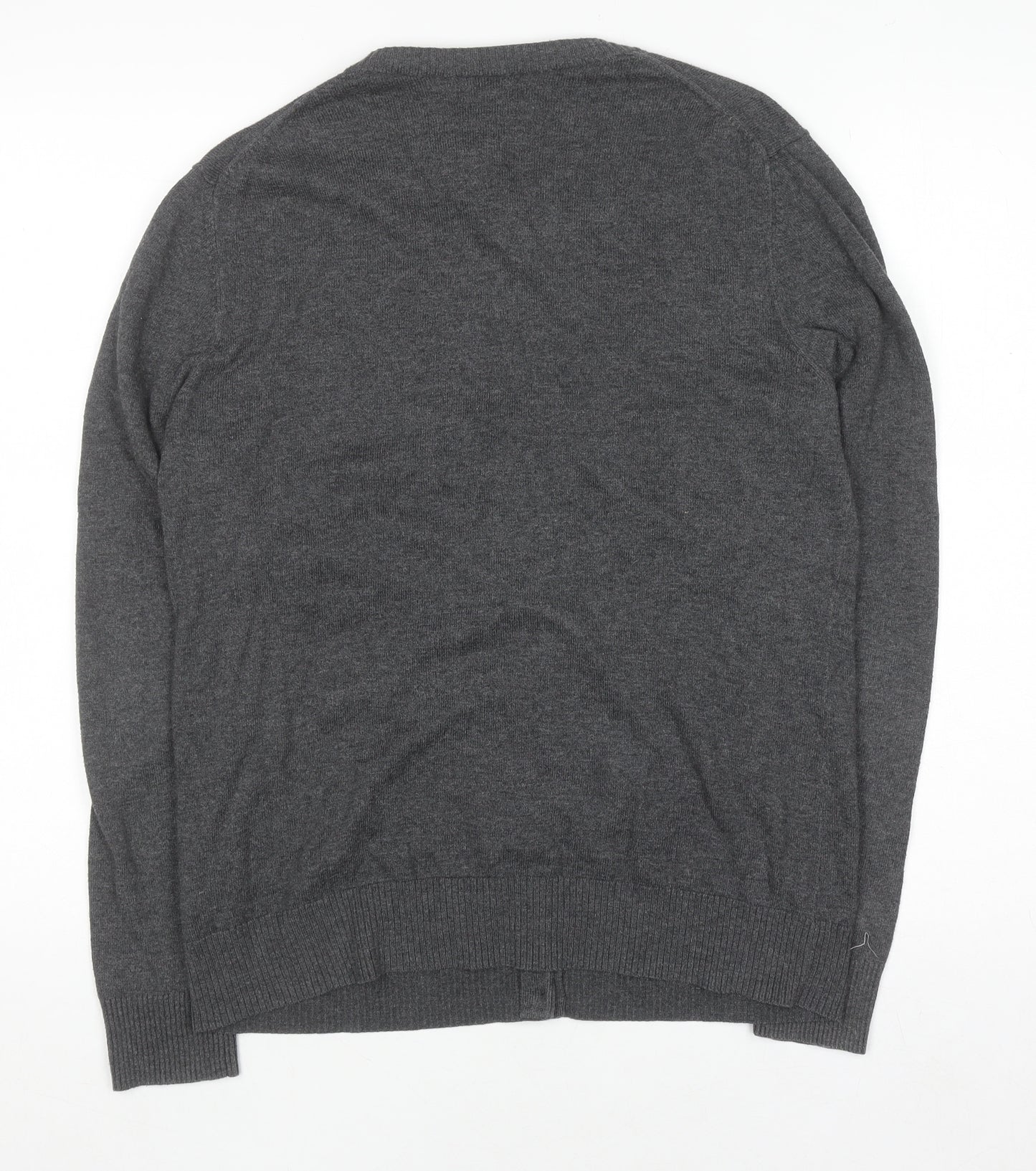 Gap Women's Grey V-Neck Cardigan Jumper Knit Size L