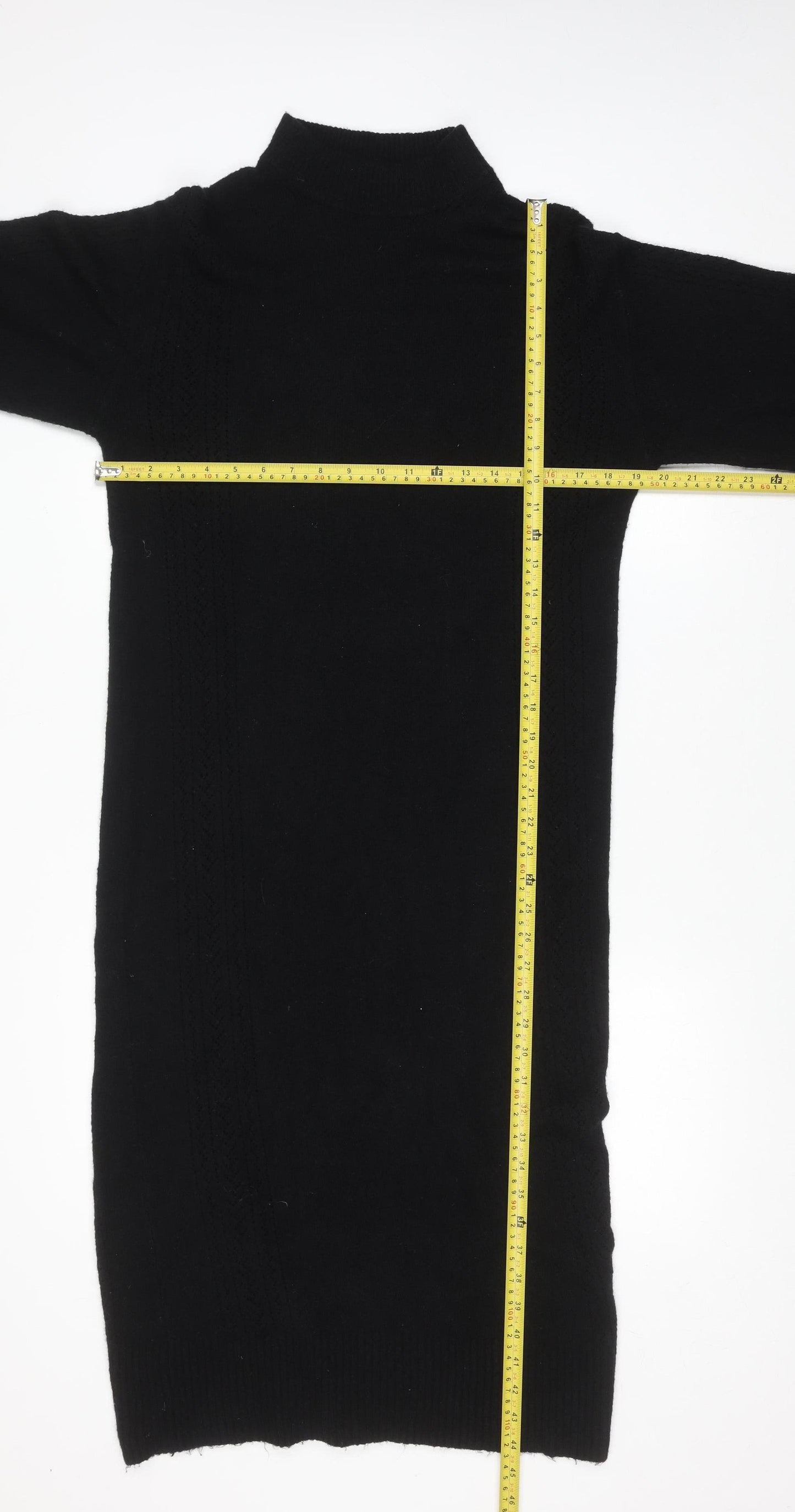 Nobody's Child Women's Black Knit Jumper Dress Size 8