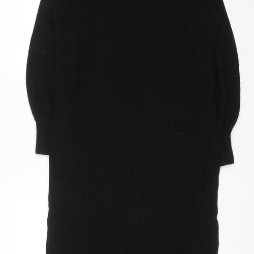 Nobody's Child Women's Black Knit Jumper Dress Size 8