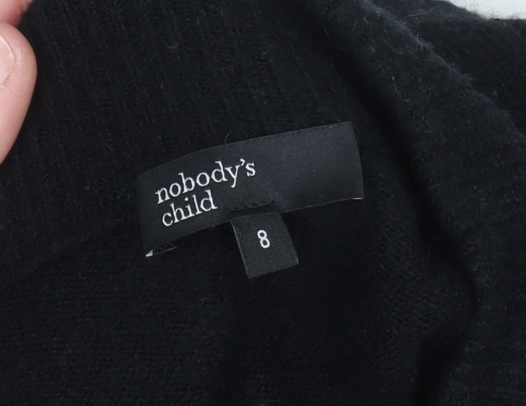 Nobody's Child Women's Black Knit Jumper Dress Size 8