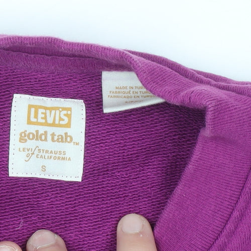 Levi's Gold Tab Women's Purple Cotton Crew Neck Sweatshirt Size S