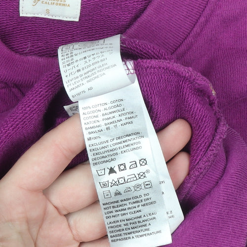 Levi's Gold Tab Women's Purple Cotton Crew Neck Sweatshirt Size S