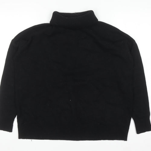 Boden Women’s Black Roll Neck Wool Blend Jumper Size S