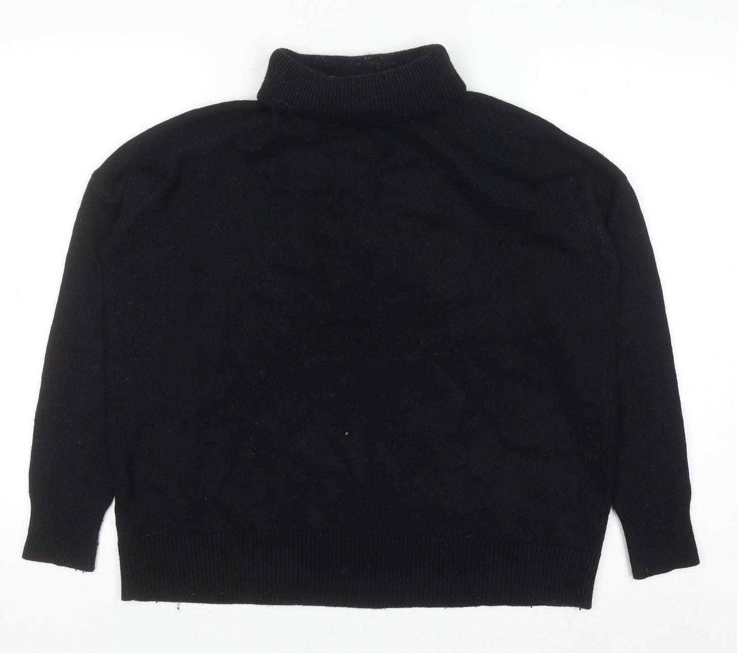 Boden Women’s Black Roll Neck Wool Blend Jumper Size S