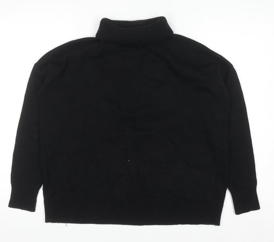 Boden Women’s Black Roll Neck Wool Blend Jumper Size S