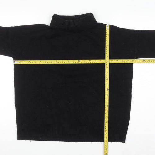 Boden Women’s Black Roll Neck Wool Blend Jumper Size S