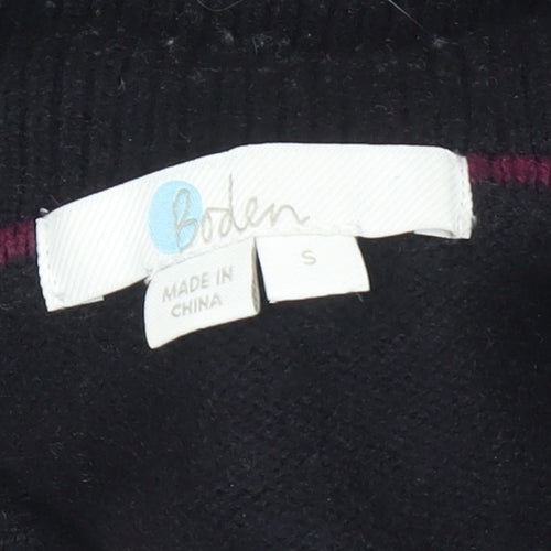 Boden Women’s Black Roll Neck Wool Blend Jumper Size S