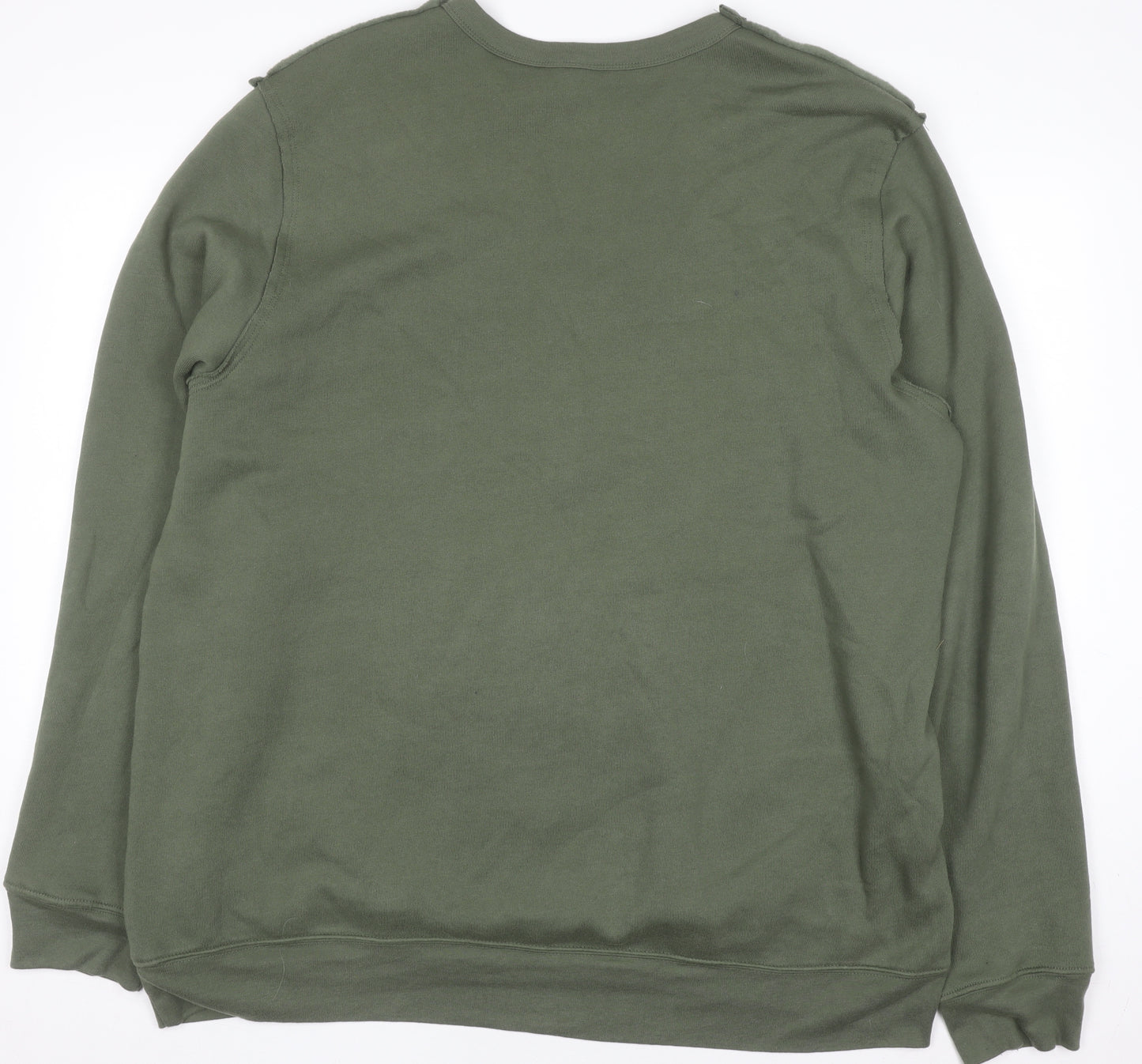 BELLA + CANVAS Men’s Green XL Pullover Fleece Sweatshirt