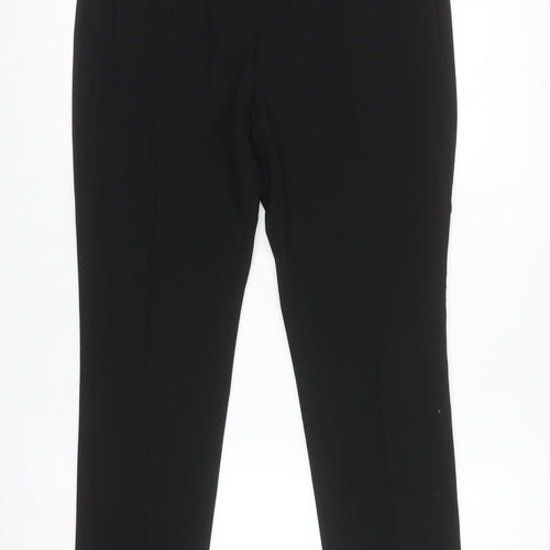 H&M Women Black Skinny Fit Trousers Size 16 Polyester Blend