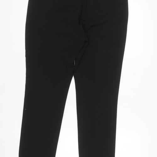 H&M Women Black Skinny Fit Trousers Size 16 Polyester Blend