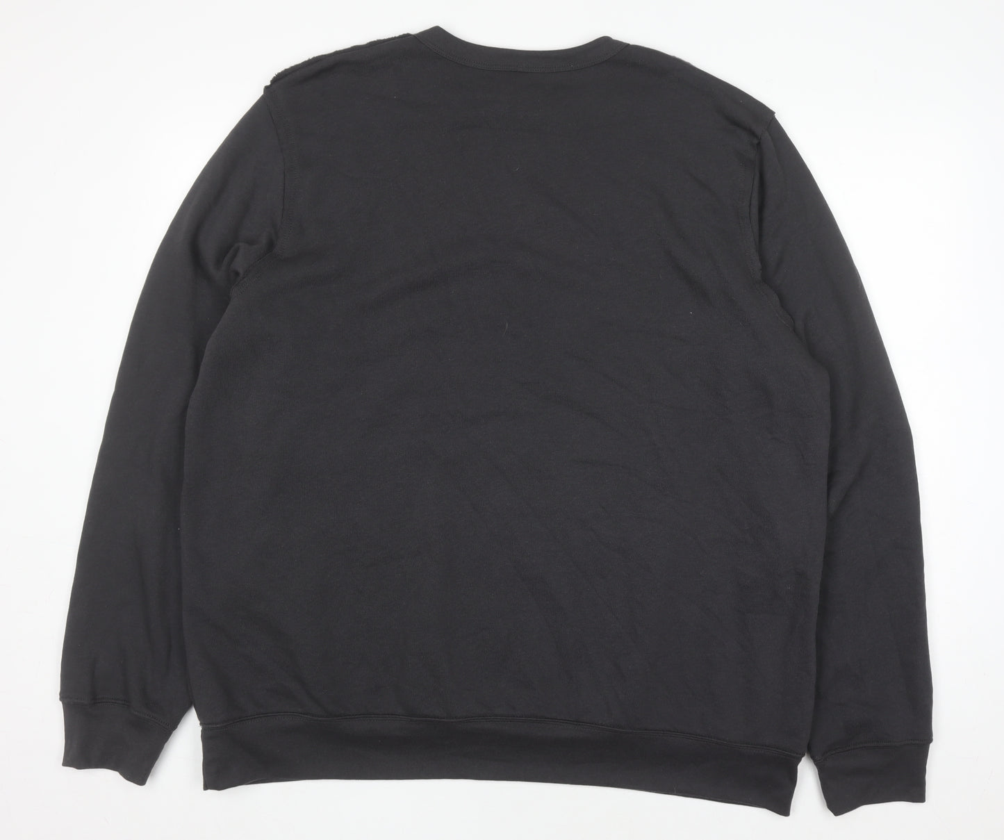 Bella + Canvas Men's Black XL Fleece Pullover Sweatshirt