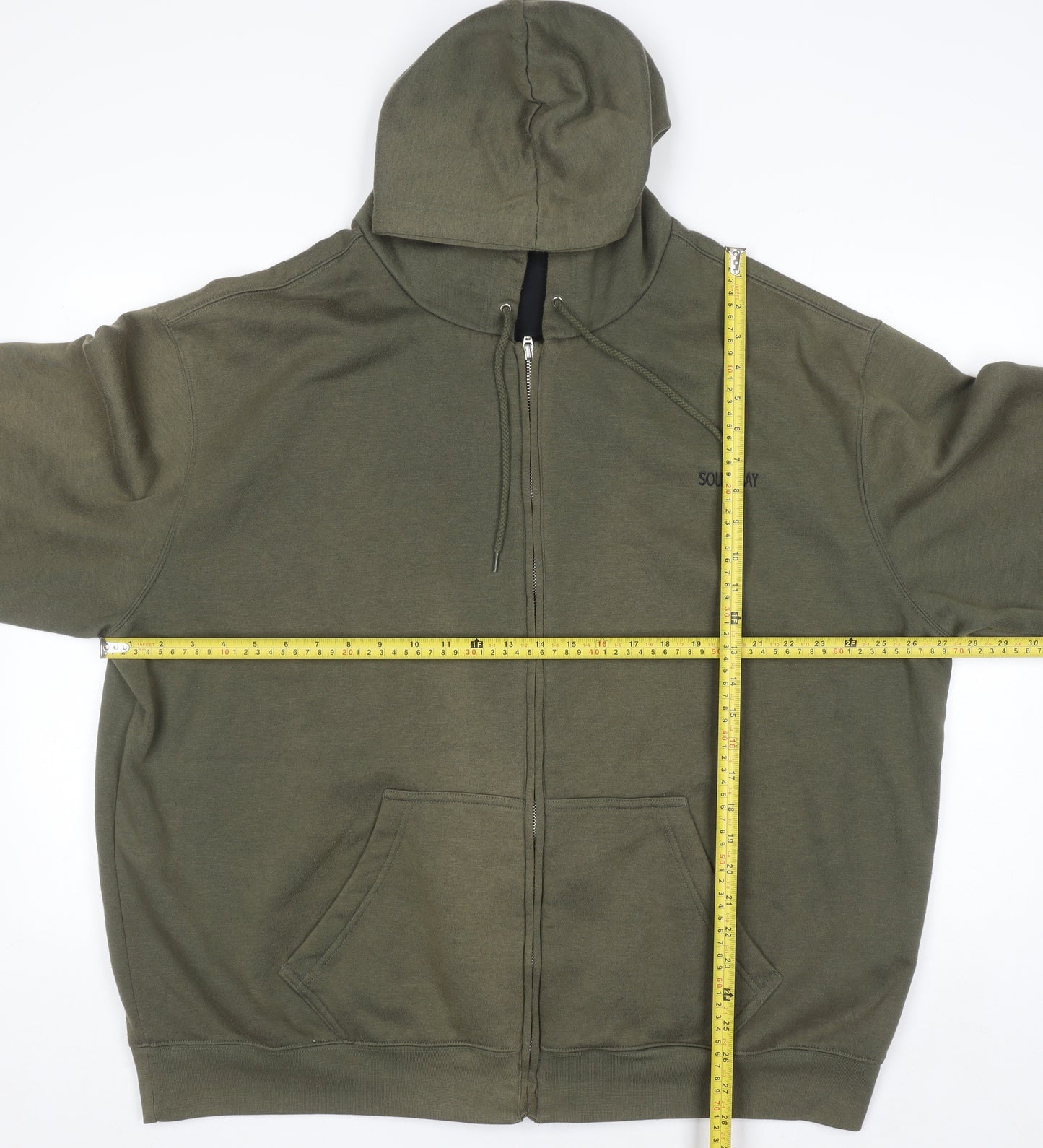 Southbay Men's Green XL Full Zip Hoodie with Pockets