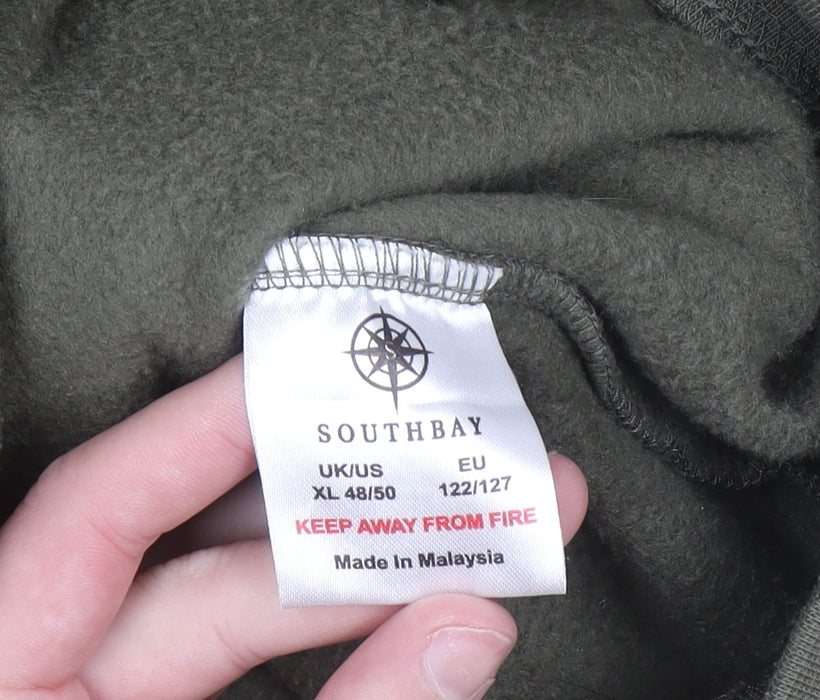 Southbay Men's Green XL Full Zip Hoodie with Pockets