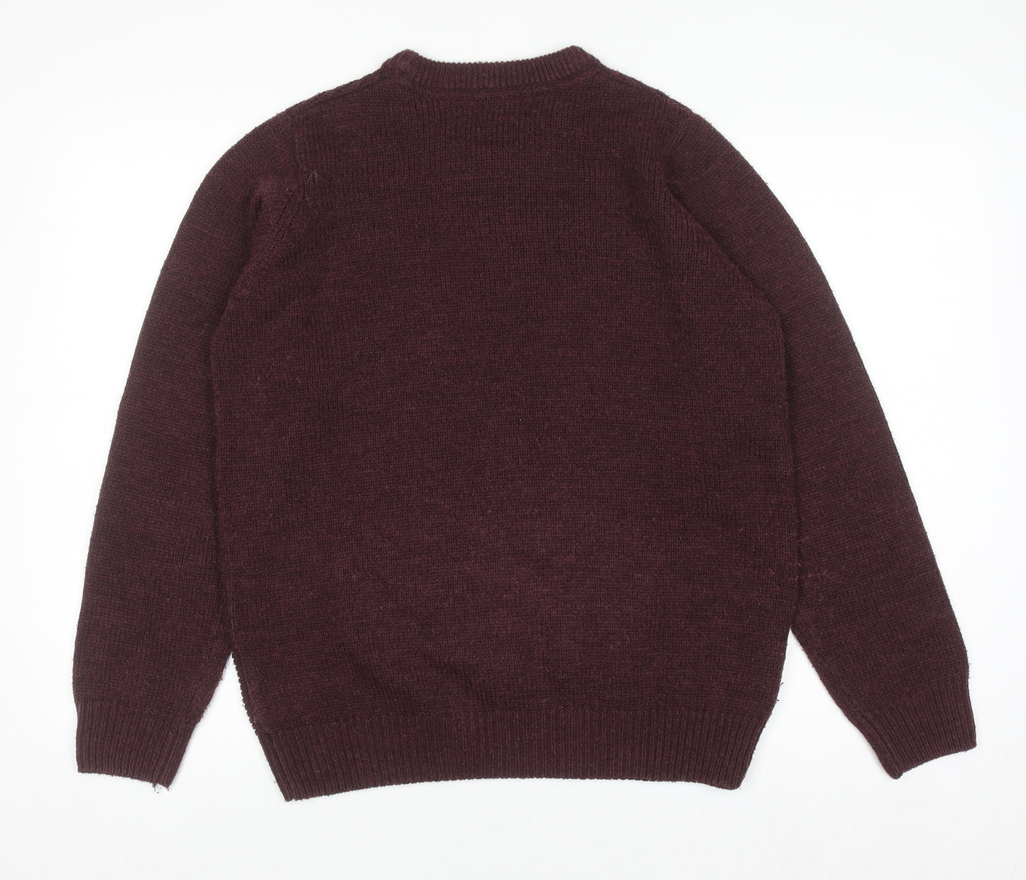 James Pringle Men's Brown Acrylic Crew Neck Jumper Size S