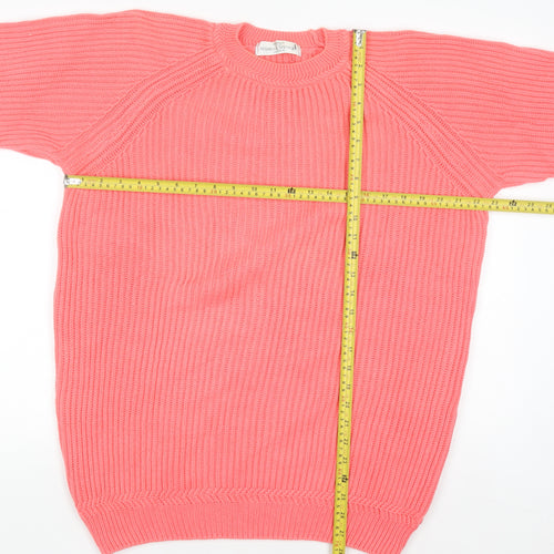 Marks and Spencer Women’s Pink Cotton Knit Jumper Size 10