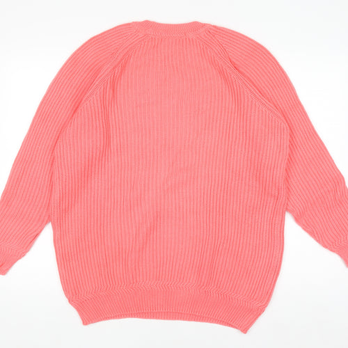 Marks and Spencer Women’s Pink Cotton Knit Jumper Size 10